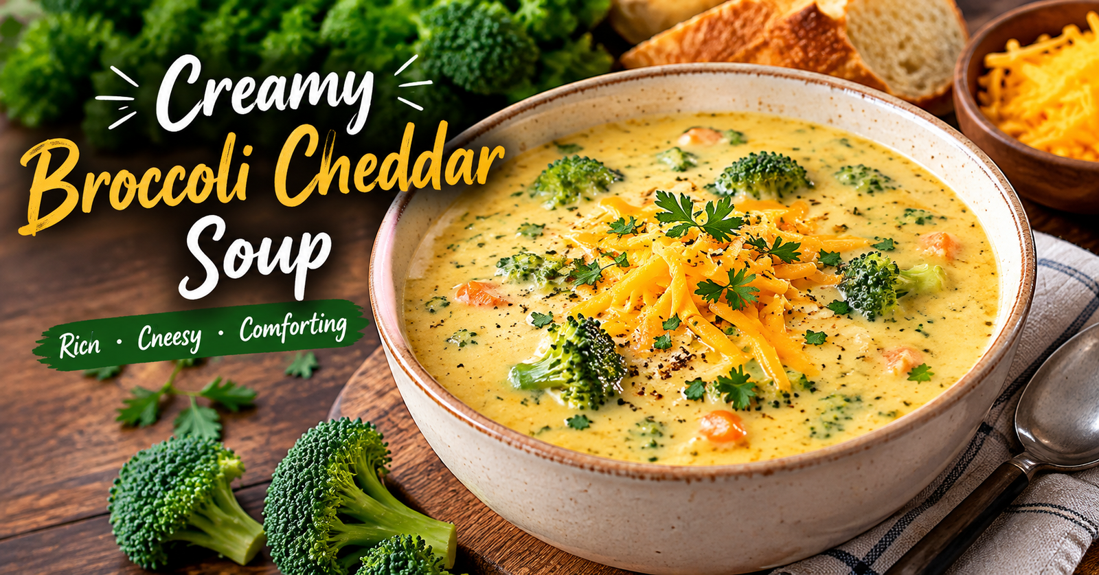Creamy Broccoli Cheddar Soup