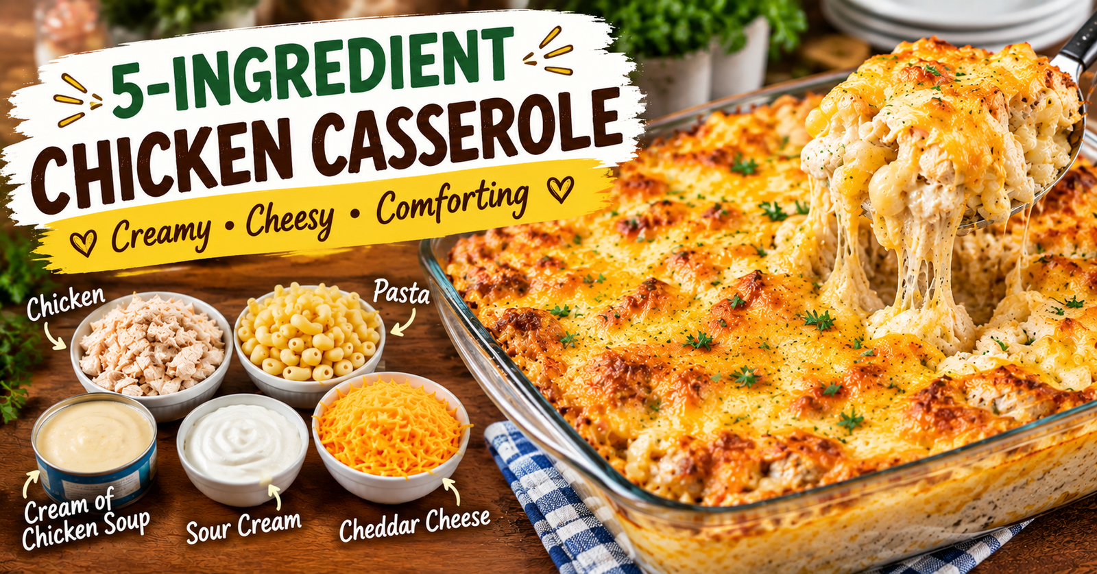 5-Ingredient Chicken Casserole