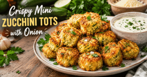 Crispy Mini Zucchini Tots with Onion