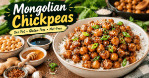 Mongolian Chickpeas (One Pot, Gluten-Free, Nut-Free)